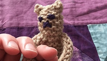 Make a snuggle bear fidget toy to help people living with Dementia