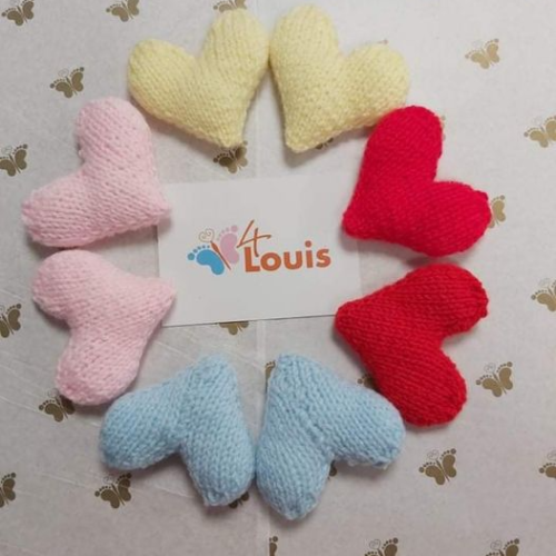 Crochet and Knitted Hearts needed 4Louis